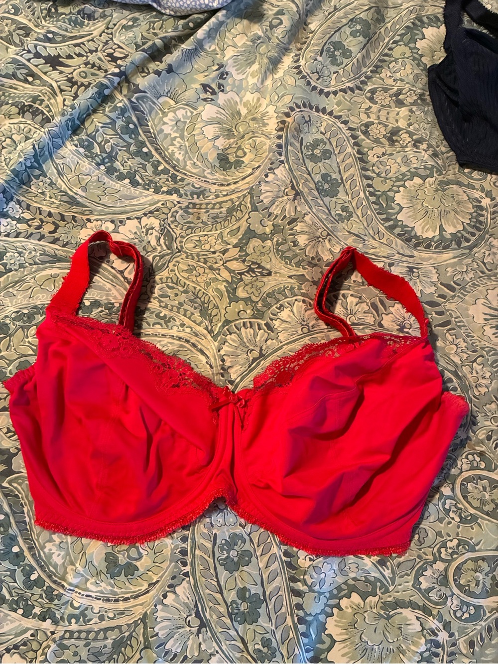 Freya Lace-Trim Unlined tUnderwire Bra Sz 34H